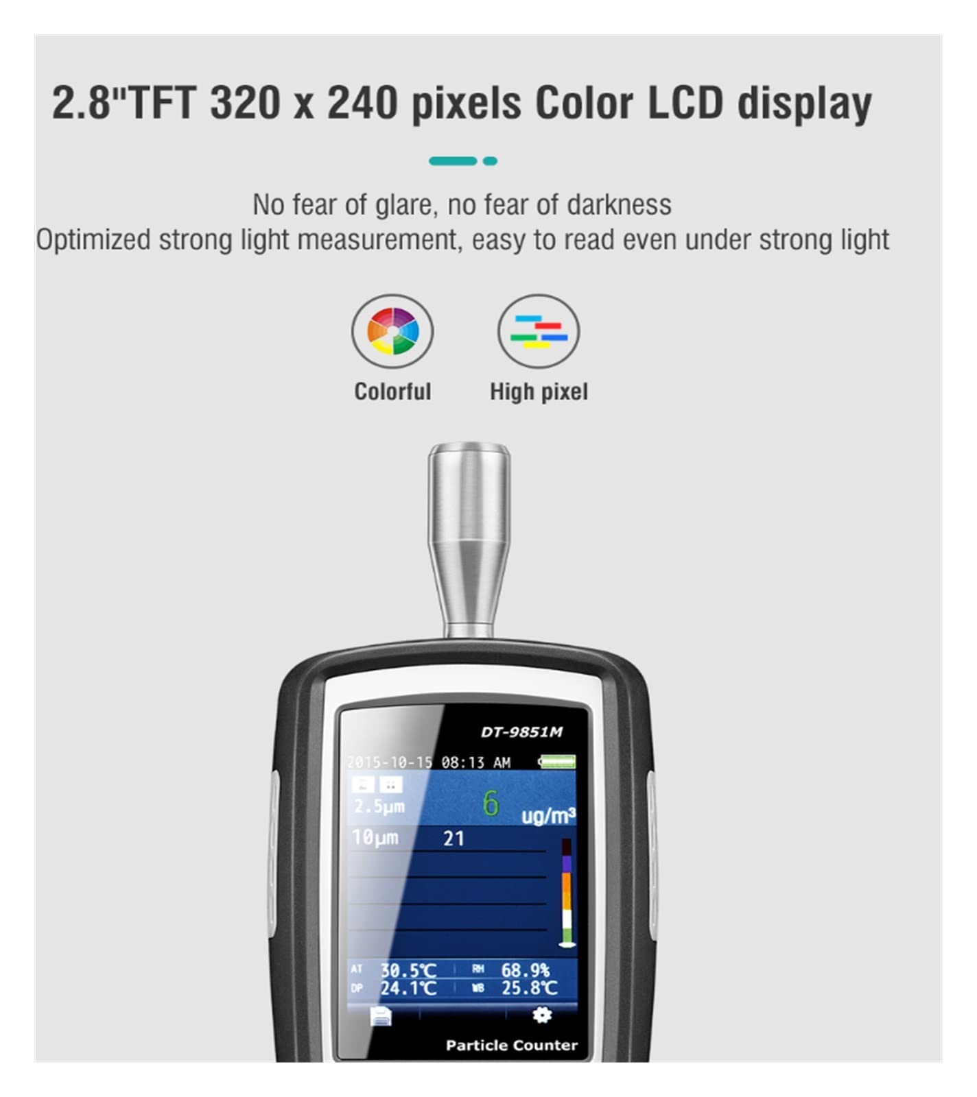 Amazon.co.jp: 空気測定器 DT-9850M プロフェッショナル ハンドヘルド